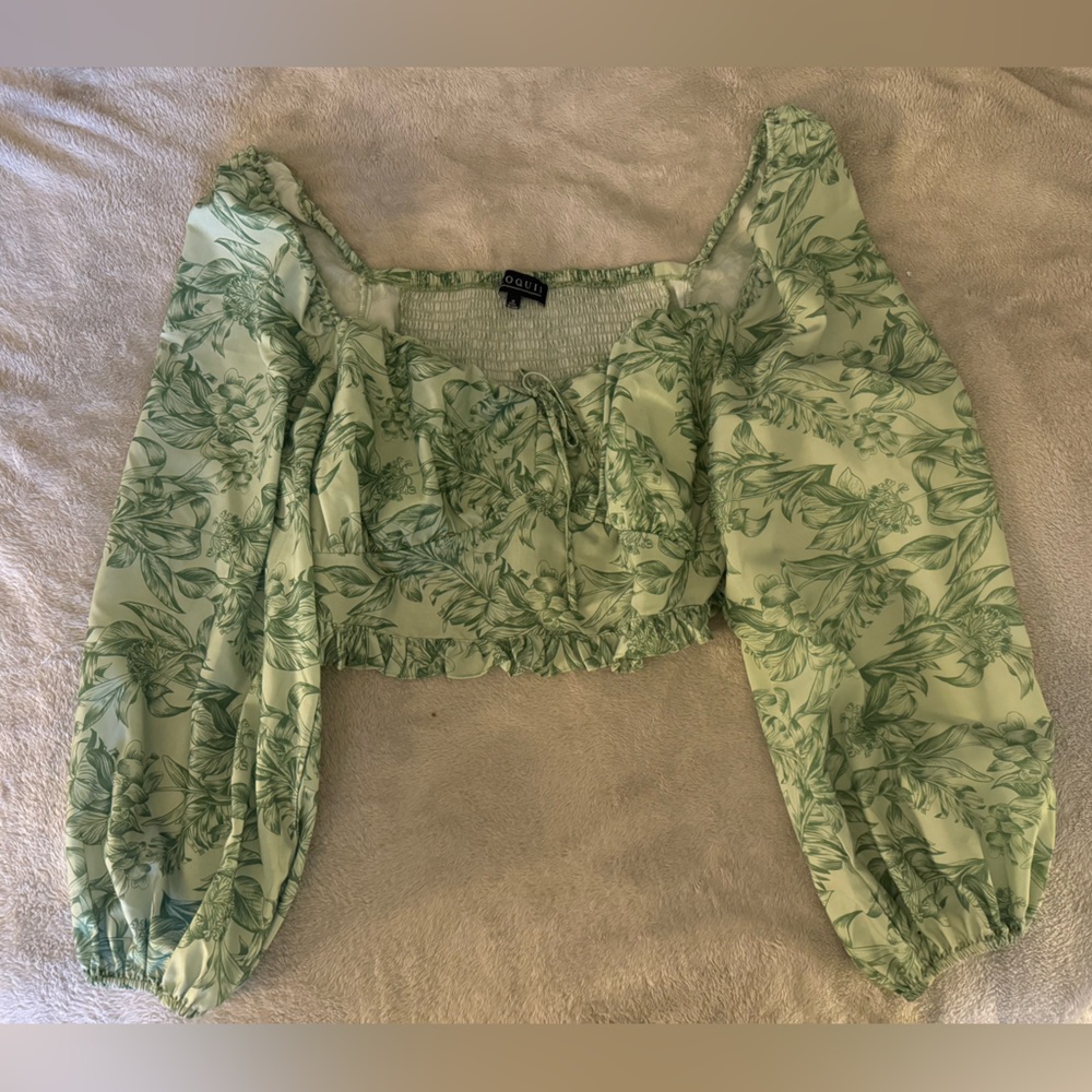 Eloquii Plus Size Floral Crop Top